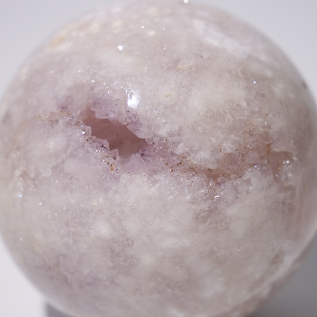 ピンク アメシスト アメジスト / フラワーアゲート【φ5.6cm】/ スフィア