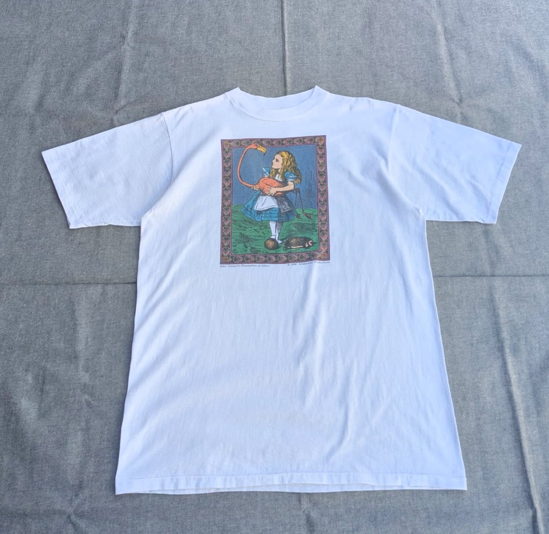 90s wild wood alice in wonderland tee 小岩店