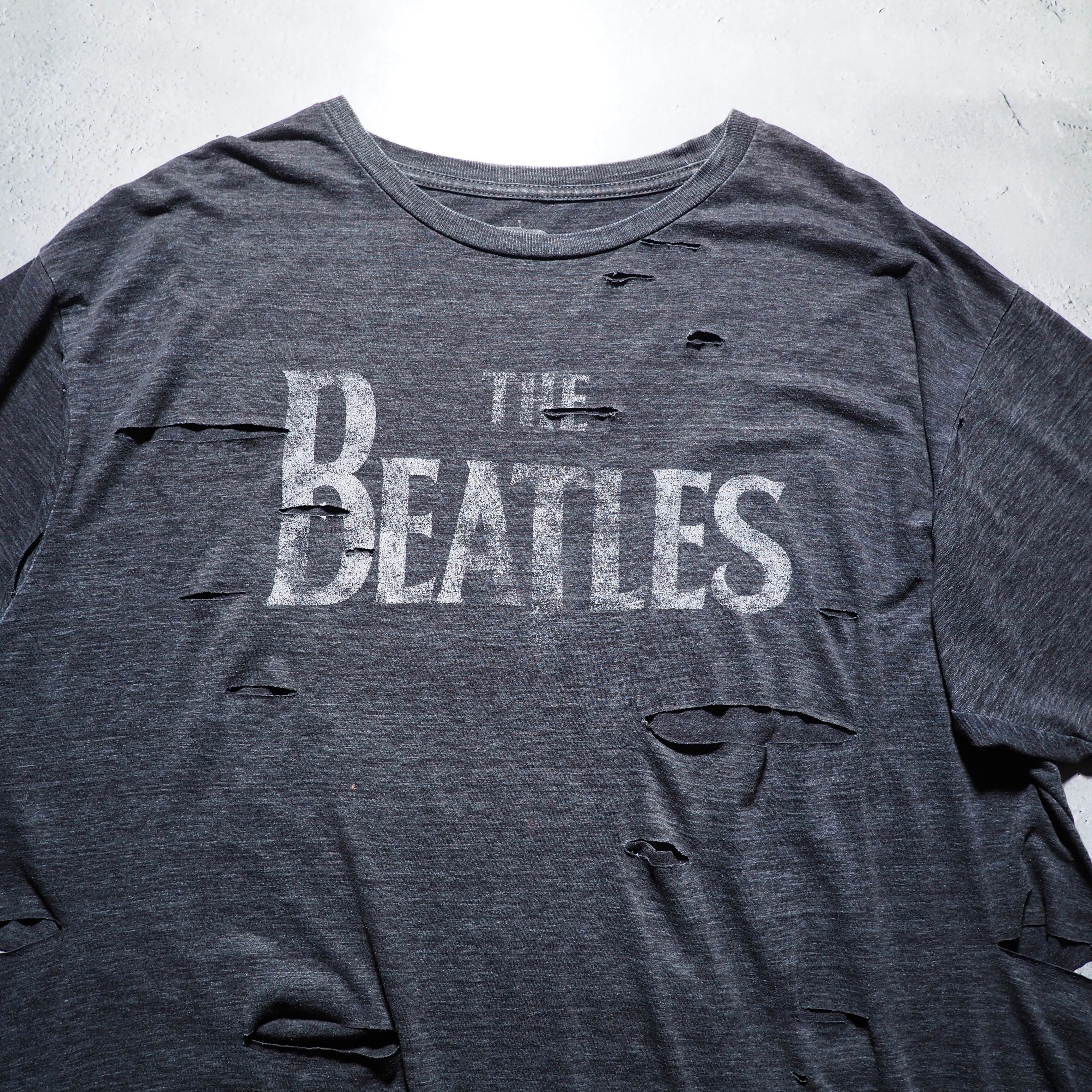 ” 循環 ” ” The Beatles ” Boro Circulation fade printed Re:make loose Tee