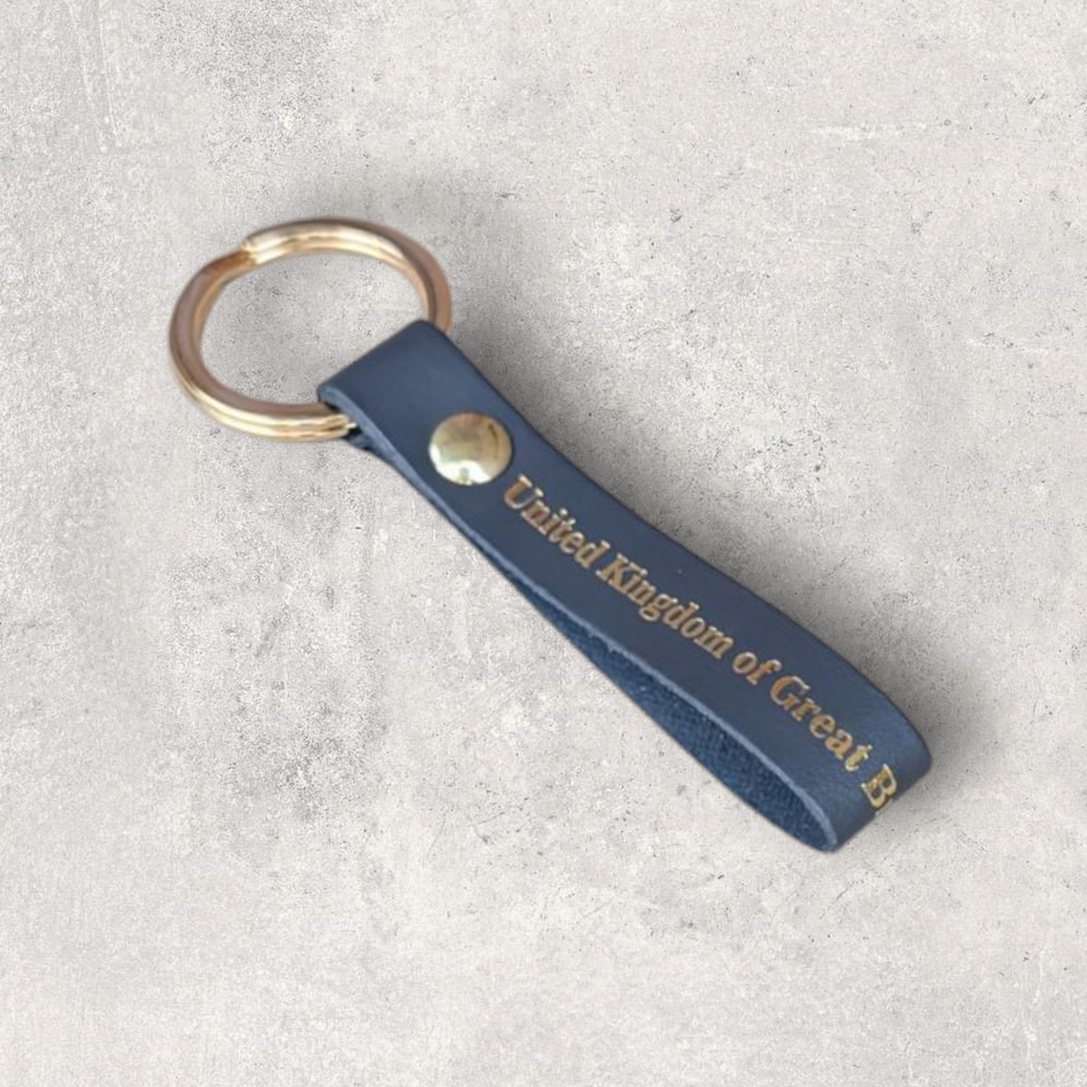 革製ループキーリング【Grey】R.C.Brady 90383-Grey | 英国雑貨専門店