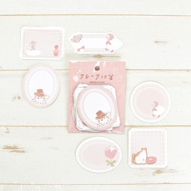 トビマツショウイチロウ×パピアプラッツ　pink favorite　フレーク付箋　PA