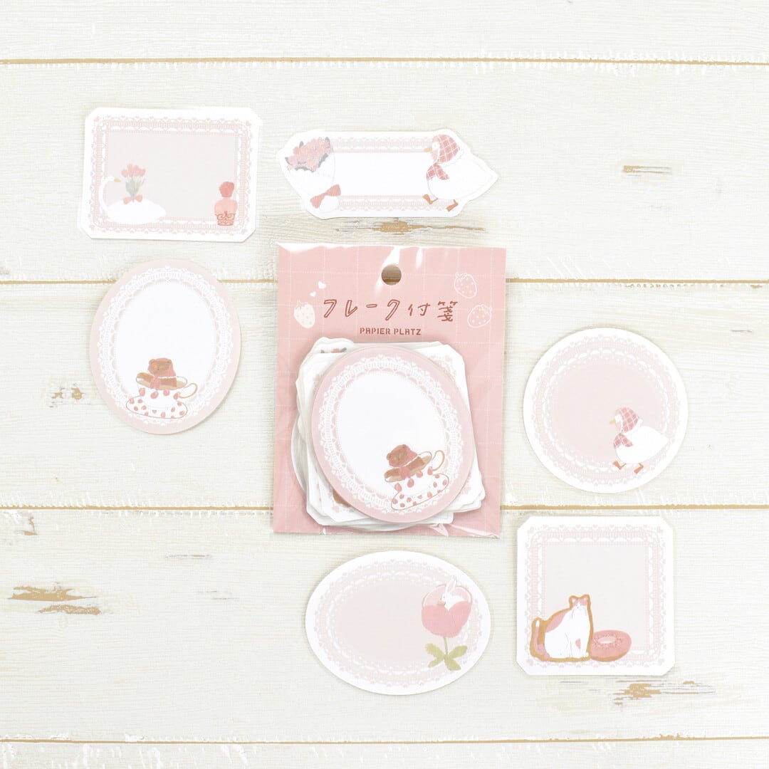 トビマツショウイチロウ×パピアプラッツ pink favorite フレーク付箋 PA
