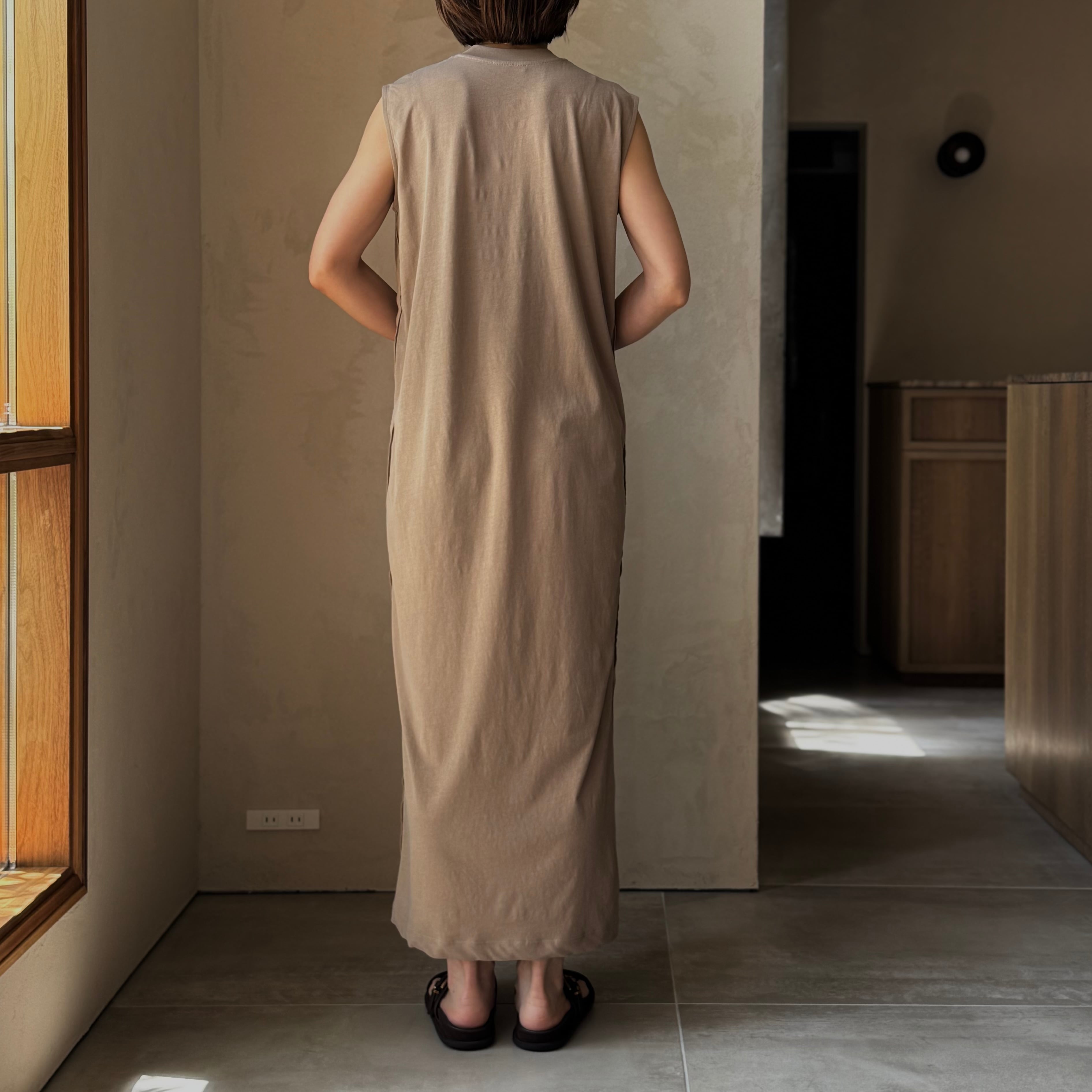 ATON｜FRESCA NUBUCK TANK TOP DRESS | HJ GALLERY