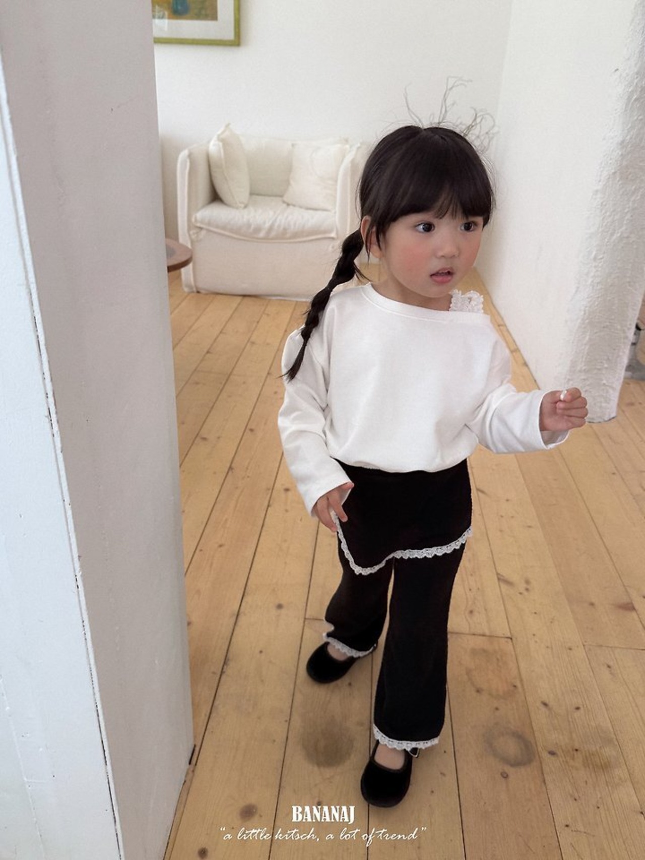 韓国子供服 / BANANA J / 26Autumn / ジャルダン スコートパンツ / 秋服 / キッズ *XS~JS*