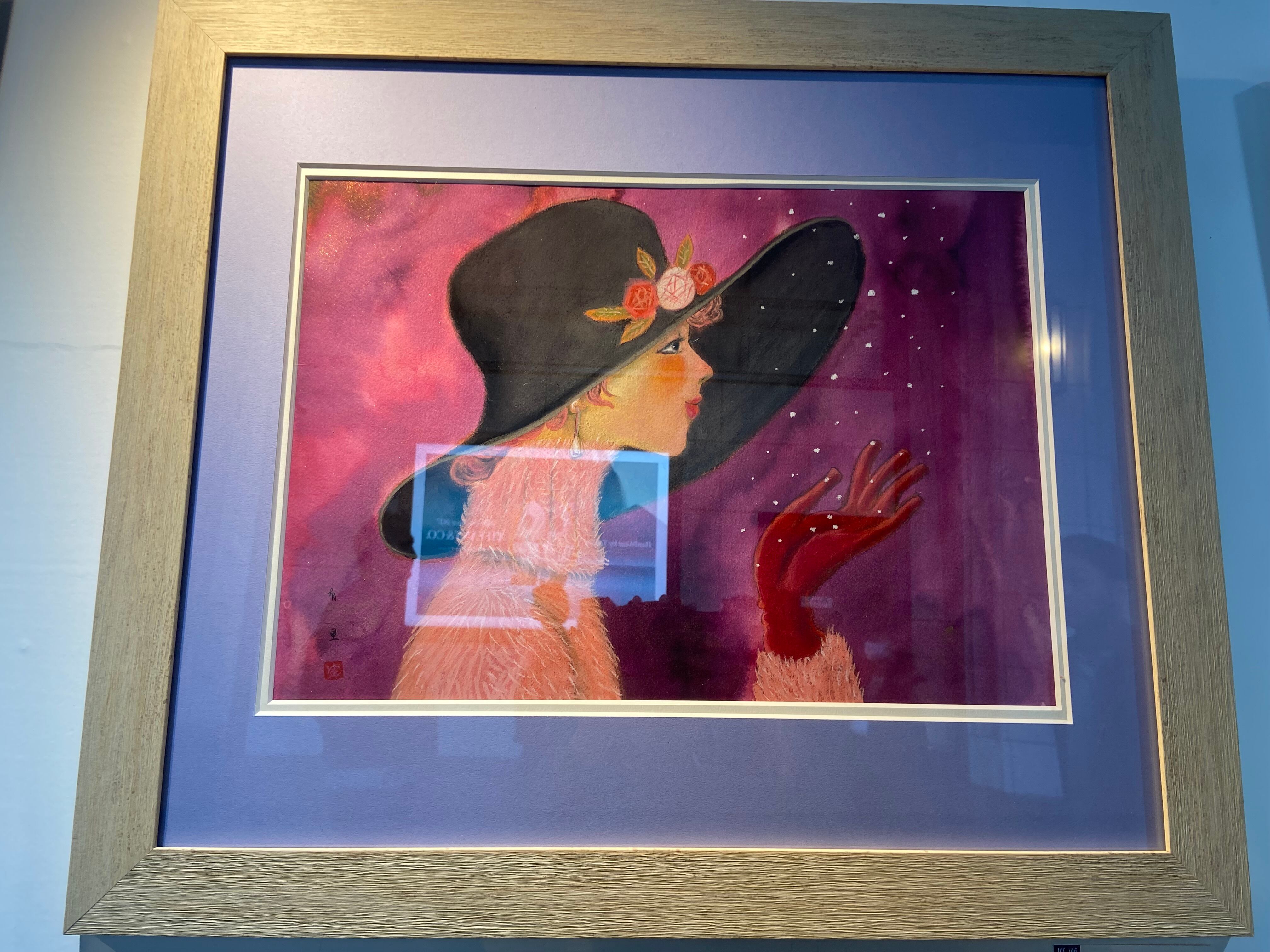 絵画〉吉永有里 「愛してる」日本画・岩絵具・原画 | YURI YOSHINAGA