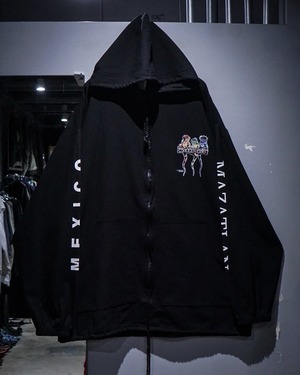 【add (C) vintage】Reggae Chameleon Print Vintage Zip Up Hoodie