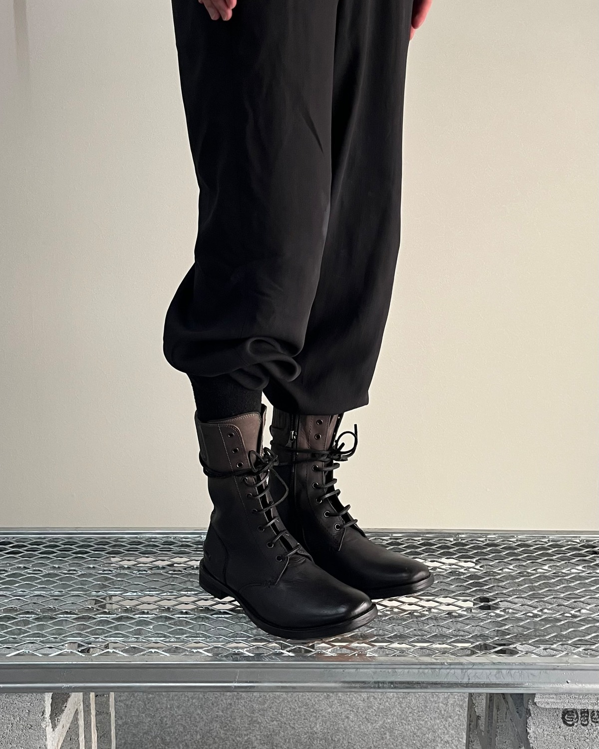 Neil Barrett】Tactical lace-up zip boots | blendmarket