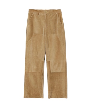 UNUSED / UW1174 LEATHER PANTS (BEIGE)