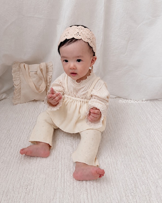 ⭐︎即納⭐︎[ mienbloom.B ] knit bustier bootcut SET