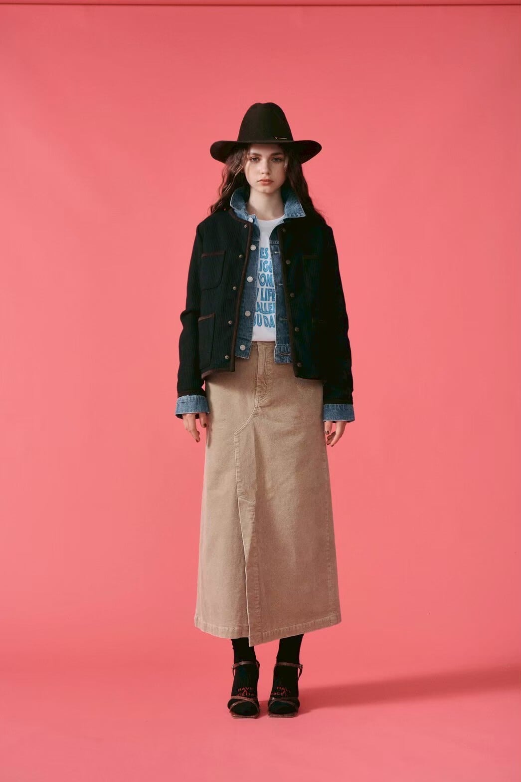 【LEMELANGE】ストレッチコーデュロイスカート 8553302