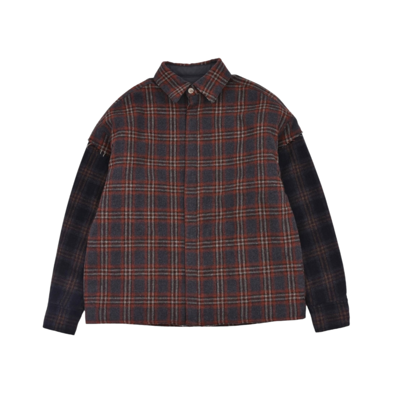 【ARNODEFRANCE】DOUBLE FLANNEL OVERSHIRT - 1