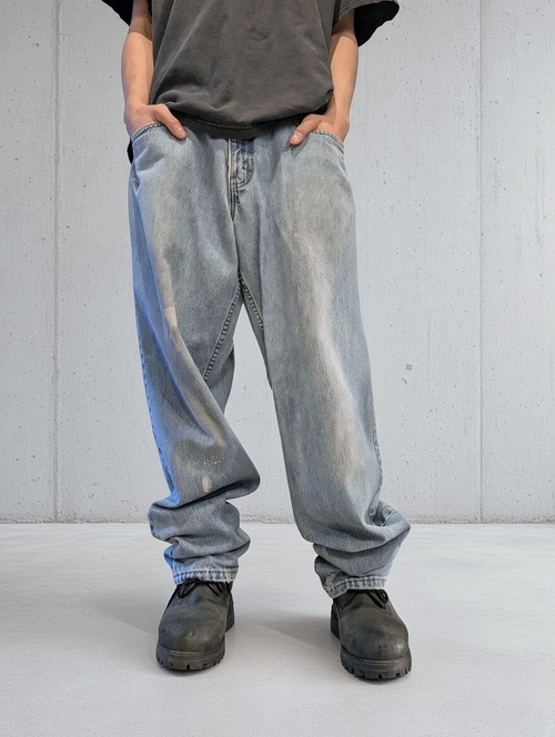"LEVI'S" silver tab baagy denim pants / made in USA