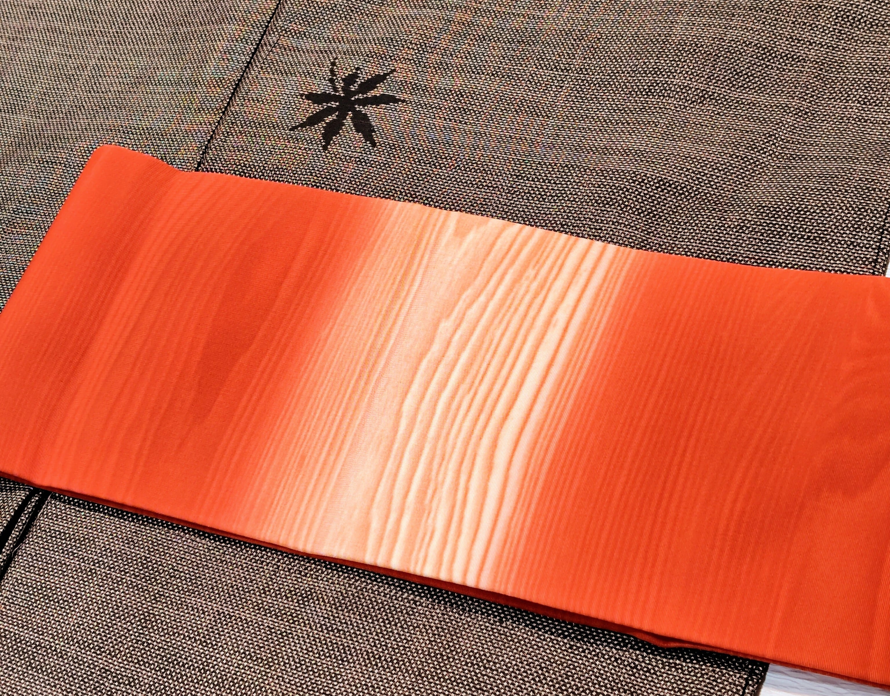 熊谷好博子（くまがい こうはくし）作 杢目染の名古屋帯 | リサイクル