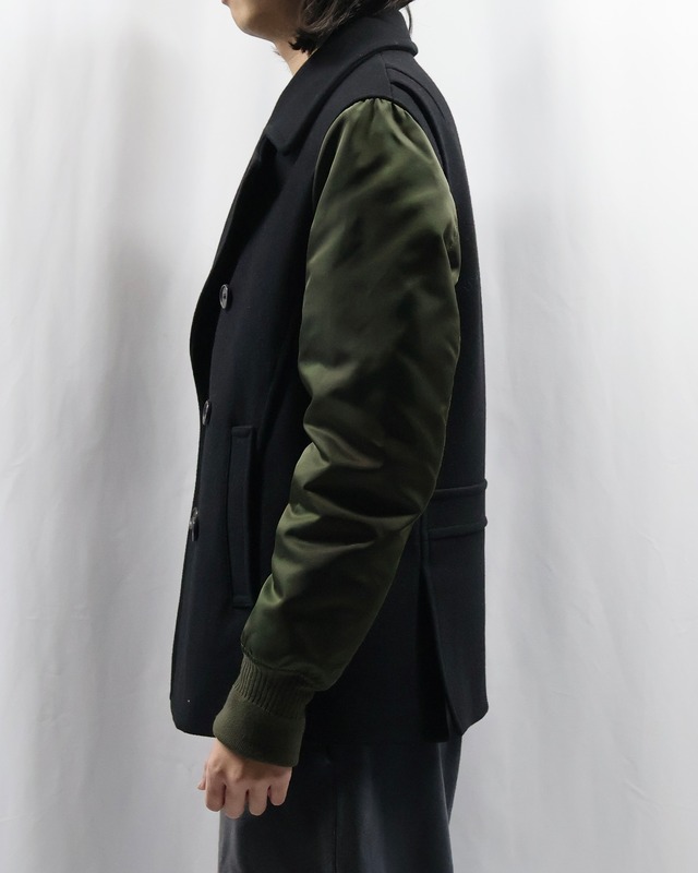 【NEIL BARRETT】sleeve switching pea coat
