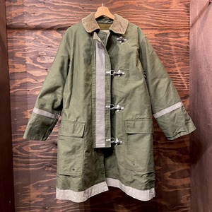 貴重 80s 米軍 実物 US Military Fireman Coat ミリタリー ファイヤーマン ライナー付き ジャケット ヴィンテージ 70s 消防士 グリーン M