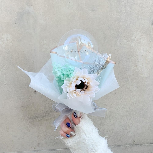 BALLOON FLOWER BOUQUET MINI - tiffany -