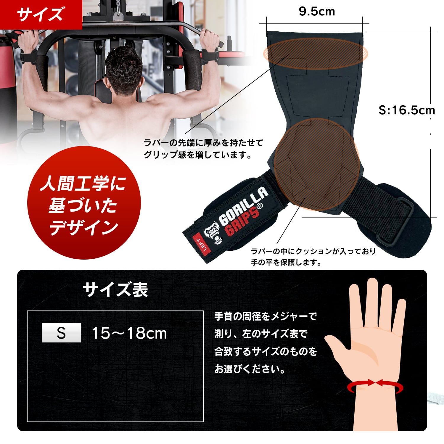 定価：3,130円【廃版品•新品】ゴリラグリップス パワーグリップ パッド