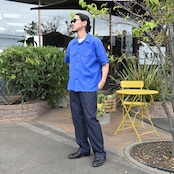 OLD JOE(オールドジョー)高島ちぢみ半袖シャツスタイル