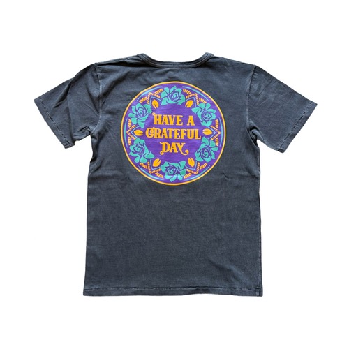 HAVE A GRATEFUL DAY # T-Shirt Doily Logo Black/Purple