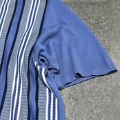 switching design rayon knit shirt