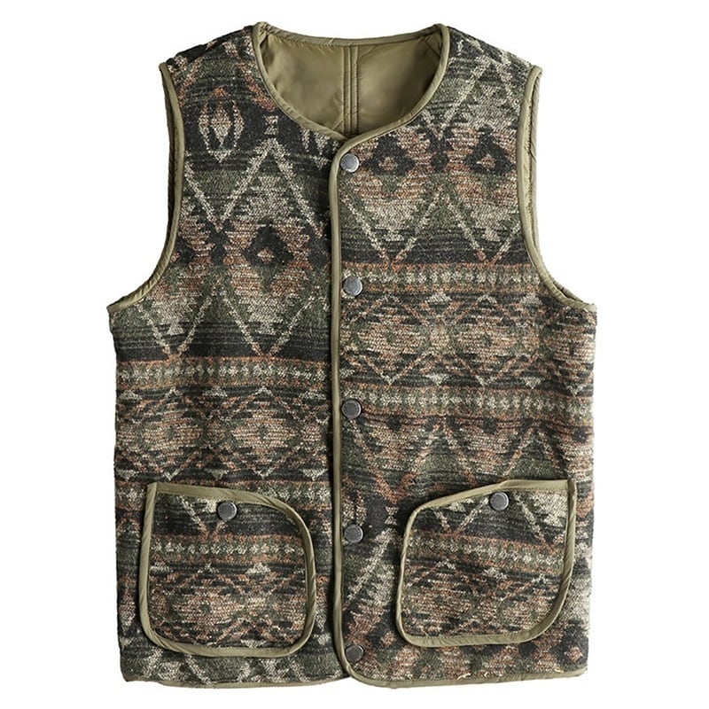 Reversible ethnic vest 3078