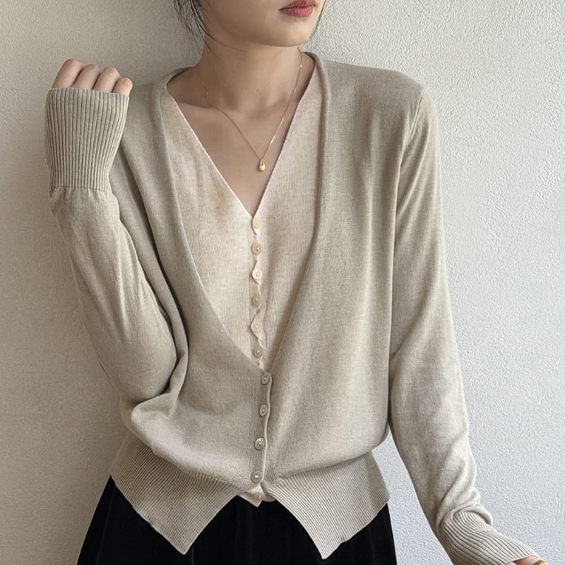 fake two-piece cardigan 103101
