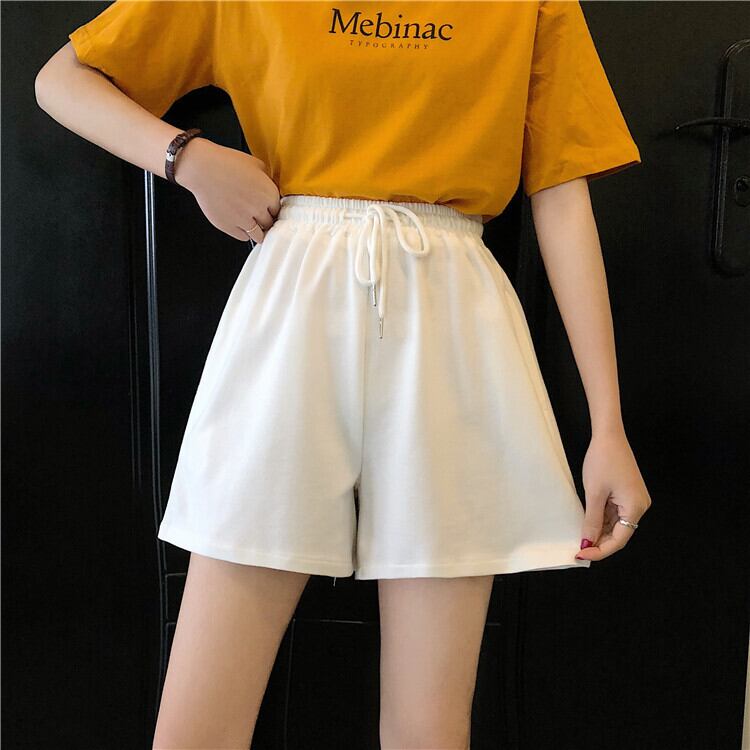 パンツ ショーツ ハイウェストウェストワイドレッグサマースタイルルーズスリム 夏物 ブルマー ワイドパンツ YY-ファッション8829864635