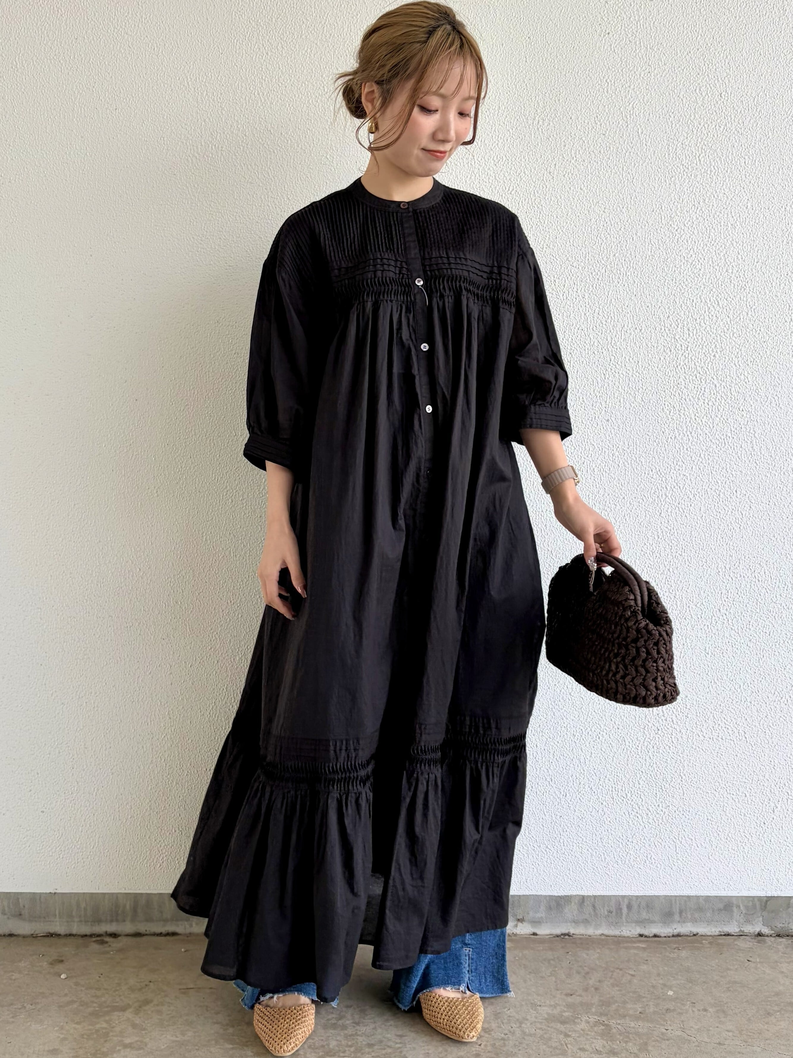 ○○○9286】ボイルピンタックワンピース (8801-63017) | 9286 Fashion Lab