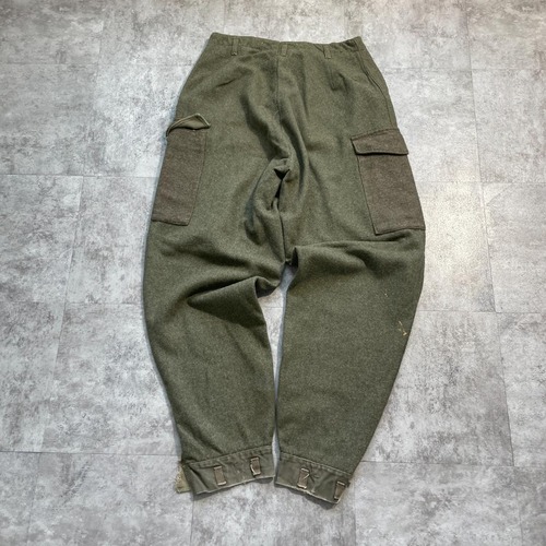40-50s スウェーデン軍 実物 M-39 ウールカーゴパンツ 詳細写真3