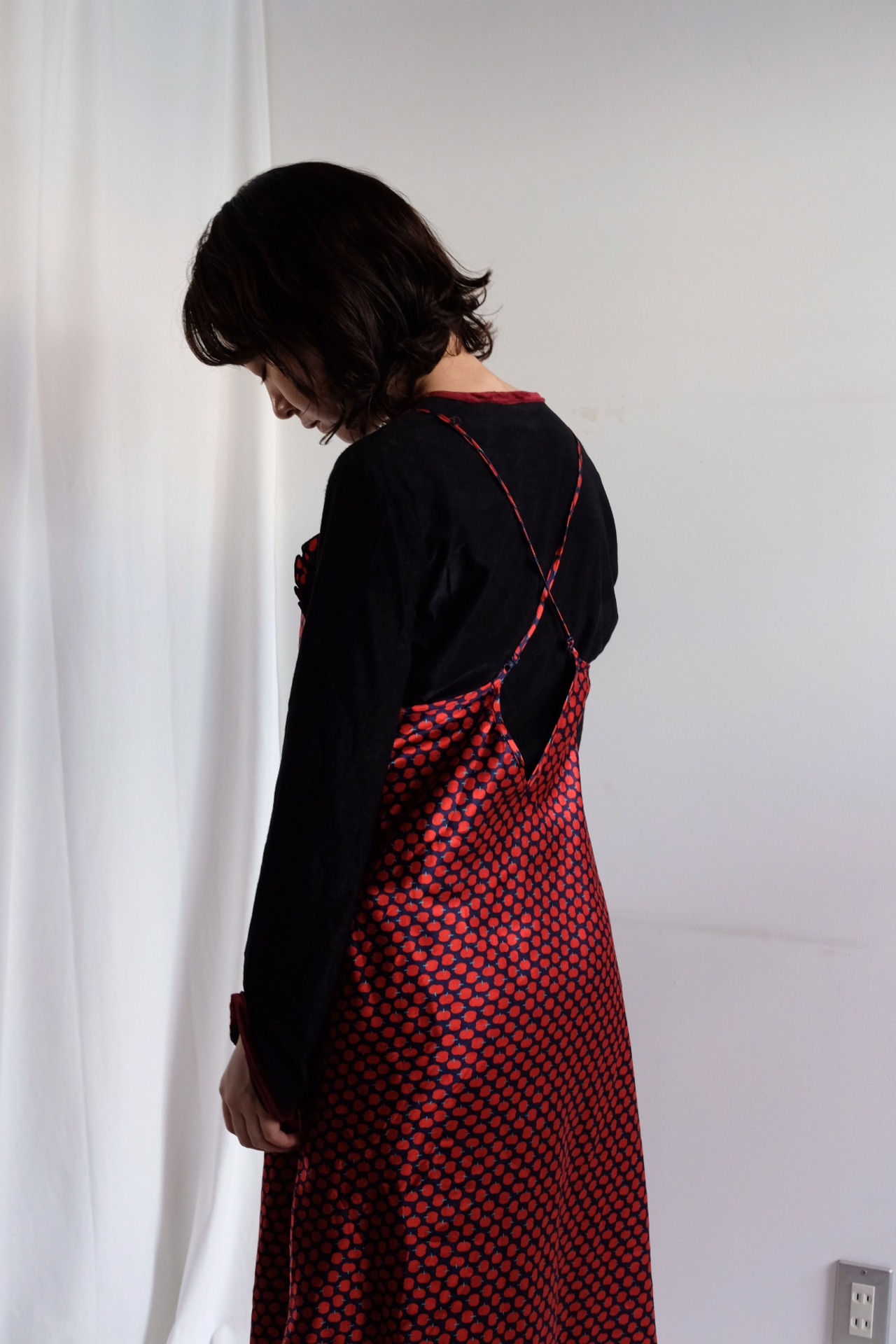 Rose motif design long tee