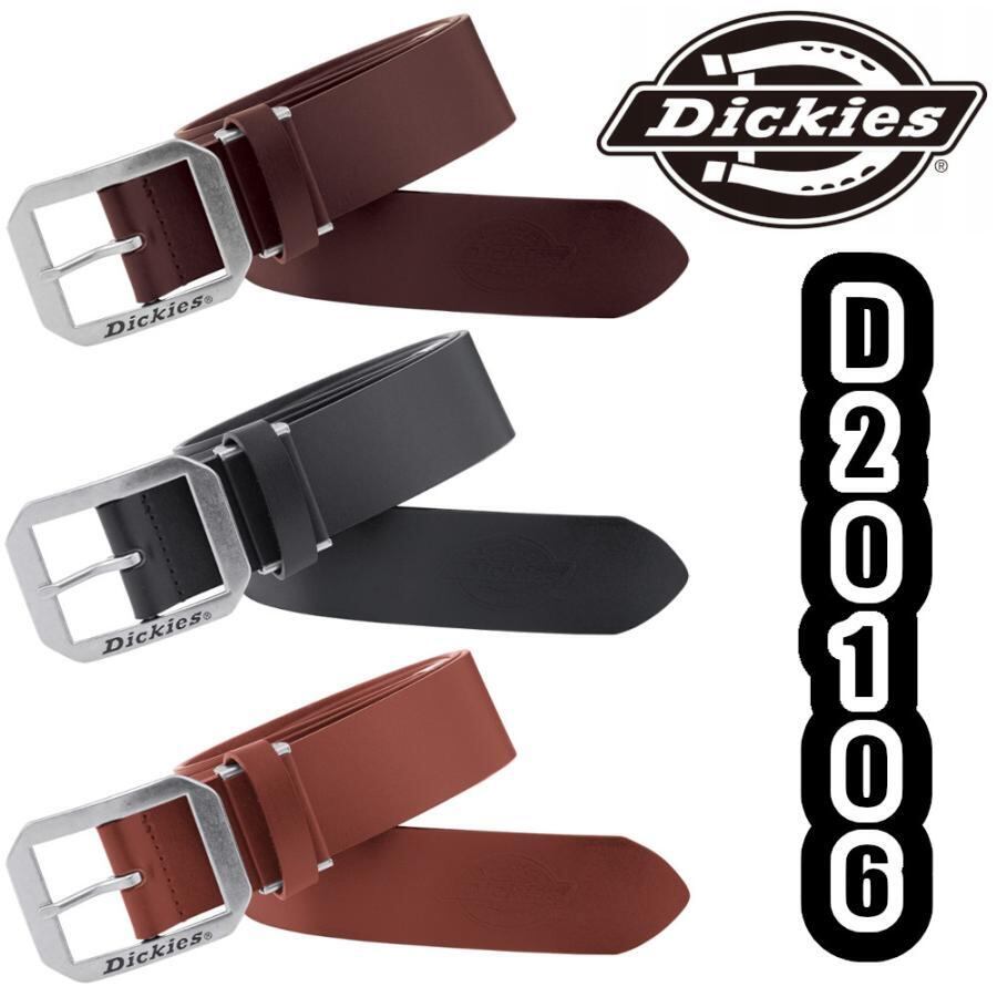 115cm D-20106 牛革ベルト DICKIES フリーサイズ 作業用品 作業服