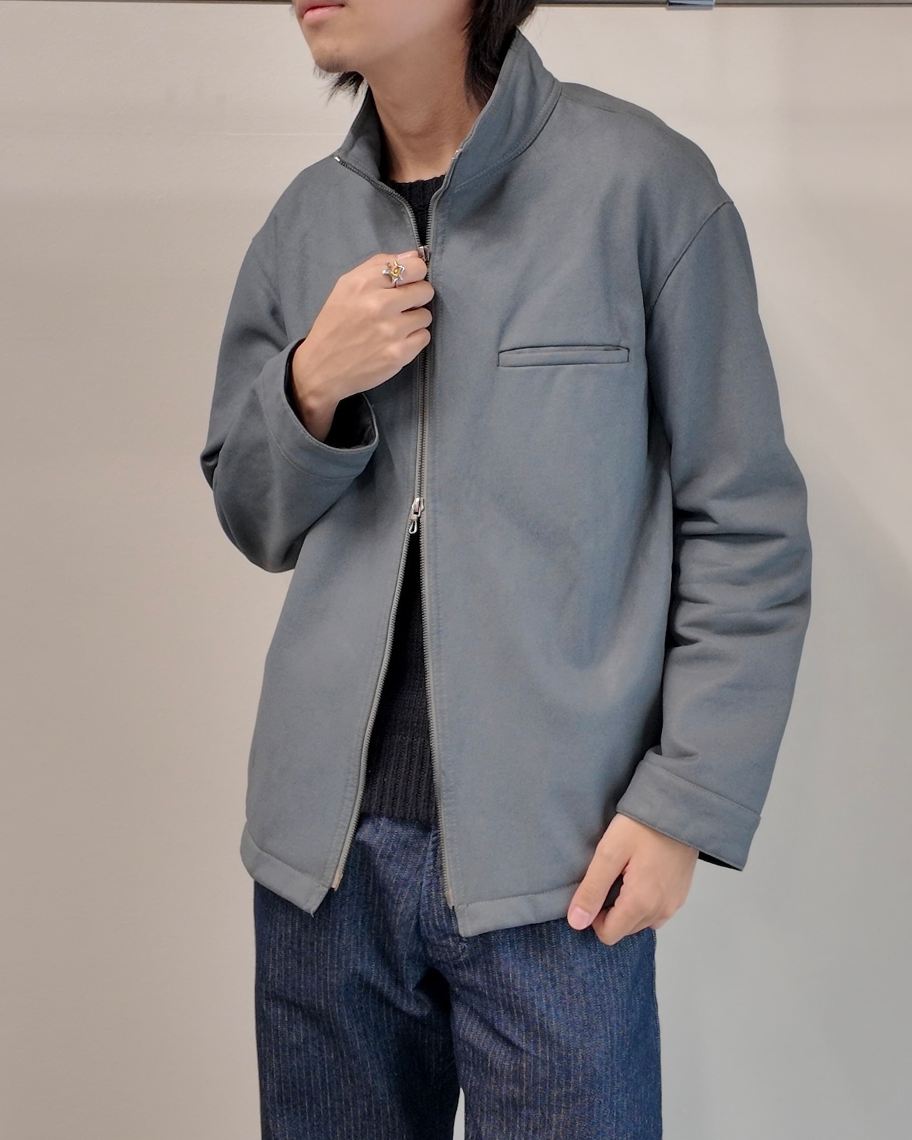 【A.P.C】double zip oversized coating blouson
