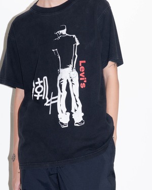 1990s Levi's - graffiti print T-shirt