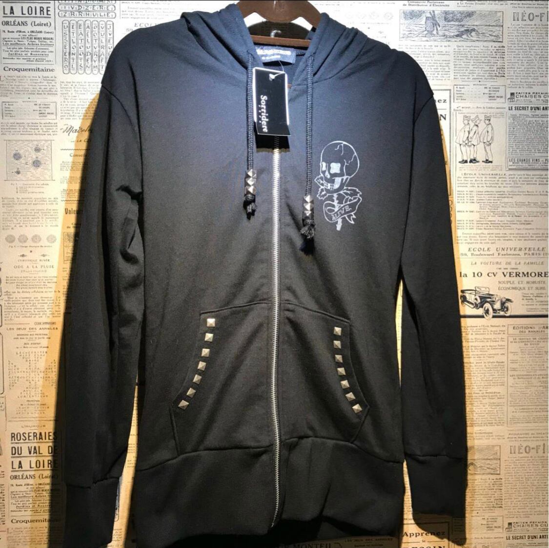 新品未使用】GLAD NEWS グラッドニュース パーカー size S スカル ...