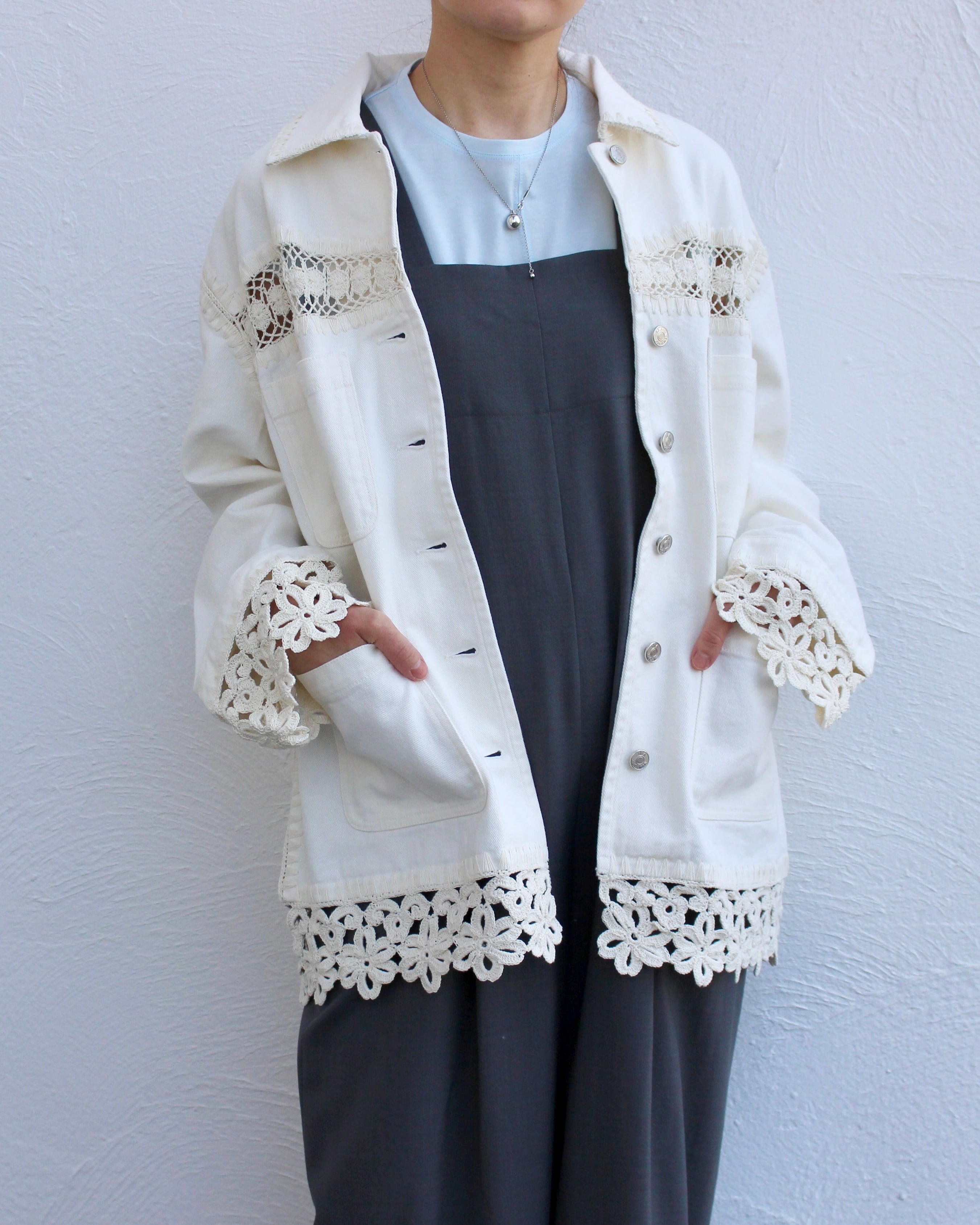 Sea New York/flower denim jacket | Coffee Restaurant & Boutique mari