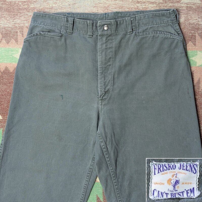 60s CAN'T BUST'EM FRISKO JEENS Work Pants (W36.5) | Wonder Wear