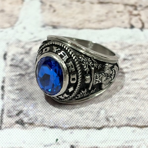 1980s LEDYARD COLLEGE RING SILVER