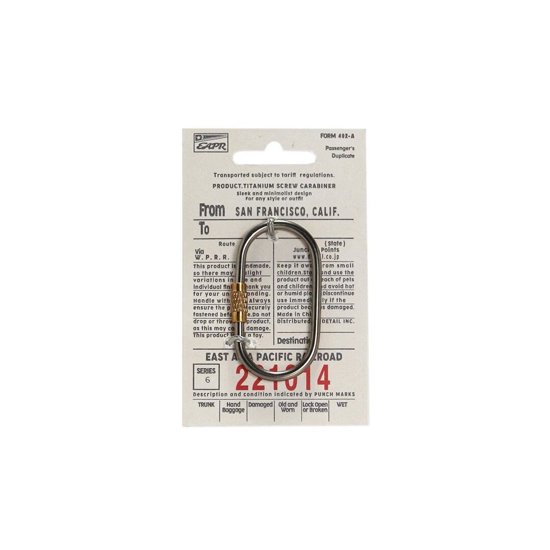 Titanium Screw Lock Keyring 