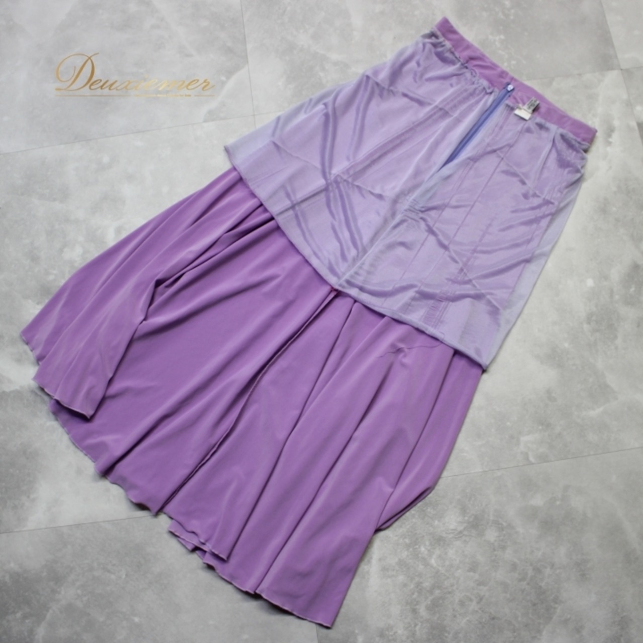 社交ダンス 衣装 スタンダード 上下セット ツーピース レッスンウェア パーティ衣装 Create-Sun クリエイトサン ICHIOKU イチオク パープル系 紫 ダンスウェア スカート トップス セットアップ ライラック 衣装 発表会 練習用 ユニフォーム おしゃれ ストレッチ フェミニン グラデーション おすすめ クリエイトサン イチオク 女性用 体型カバー