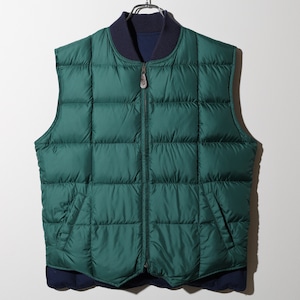 極美品 M リバーシブル Eddie Bauer Downlight Canadian Vest グースダウンベスト エディーバウアー