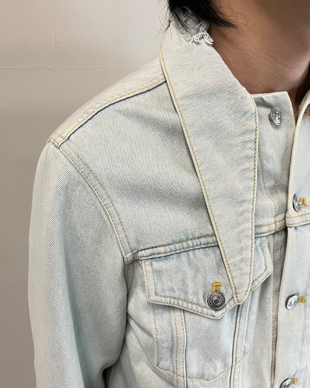 【2017/AW BALENCIAGA】deformed collar denim jacket