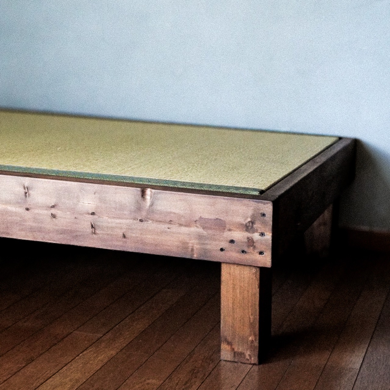 自然療法お手当て用 国産畳・天然木ローベッド シングル(MIKUSAオリジナル)