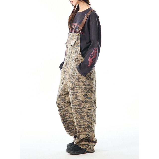 カモフラージュワークオーバーオール   R00840