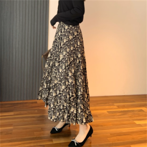 【送料無料】 スカート ロングスカート マキシスカート Aライン フレア ロング マキシ アンクル 裏地 かわいい 大人可愛い 大人女子 こなれ感 シンプル カジュアル 大人 上品 おしゃれ お洒落 ラフ コンサバ エレガント フェミニン ガーリー 花柄 秋 30代 40代 レディース 女性用 ママ デート お出かけ お茶会 女子会 休日 授業参観 着回し プチプライス デイリーユース 普段使い オルチャン 韓国系 ファッション スタイル 定番アイテム 着痩せ   伸縮性 ウエストゴム ゆる