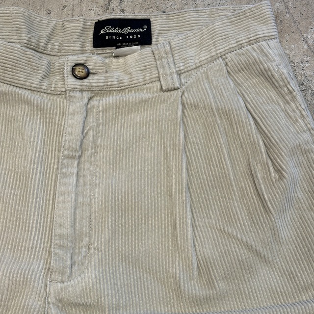 EDDIE BAUER CORDS PANT BEIGE 実寸W32 L31