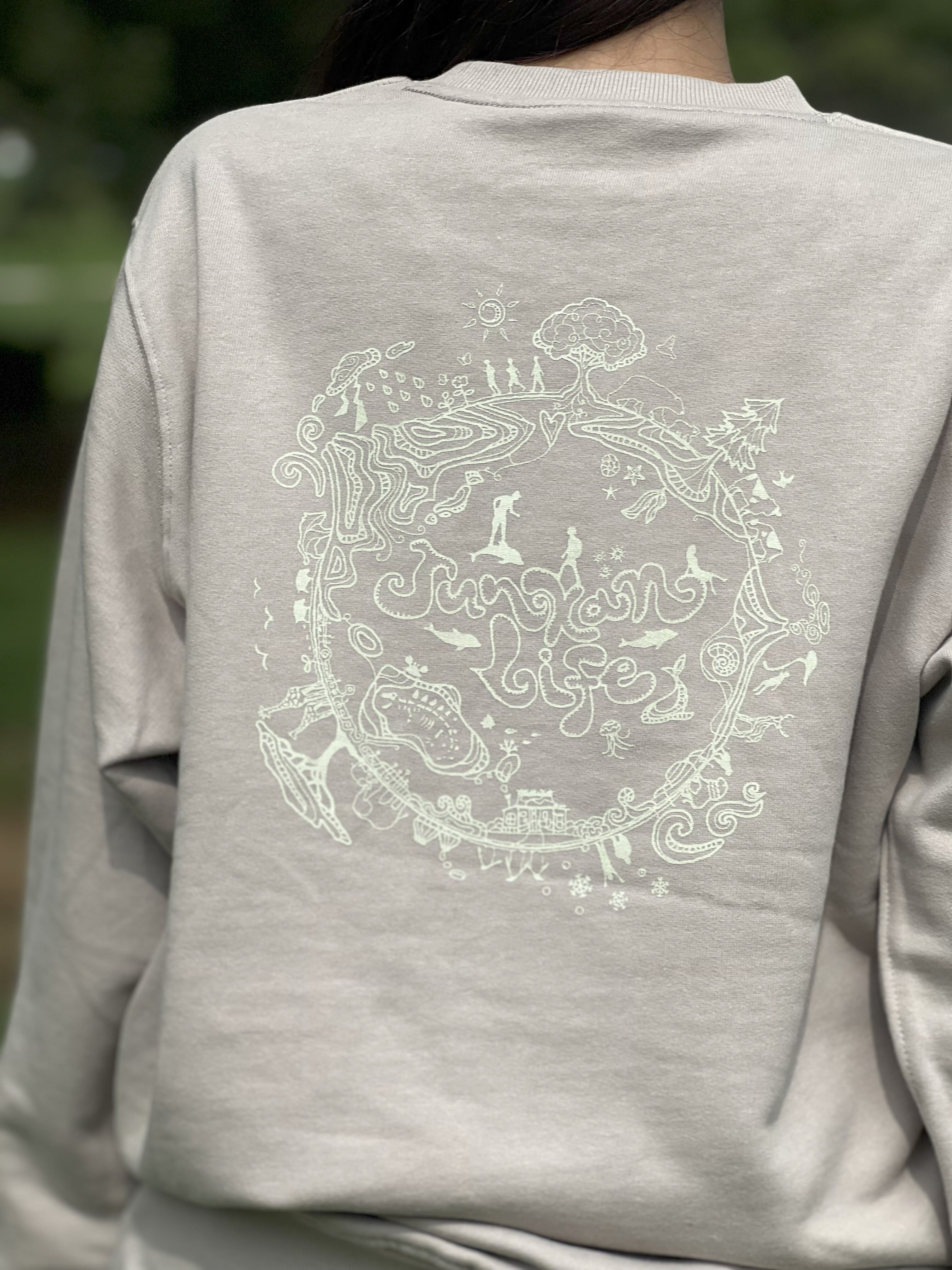 【数量限定】循環Lifeオリジナル スウェットトレーナー(プリント控えめな子)