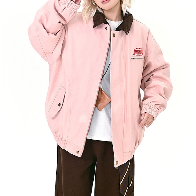 ヴィンテージトラックバックプリントブルゾン R01310