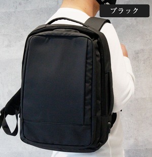 リュック バックパック リュックサック 黒 シンプル レディース メンズ 大容量 頑丈 シンプル ビジネス 収納 撥水加工 USB充電口付き 通気性 ブラック