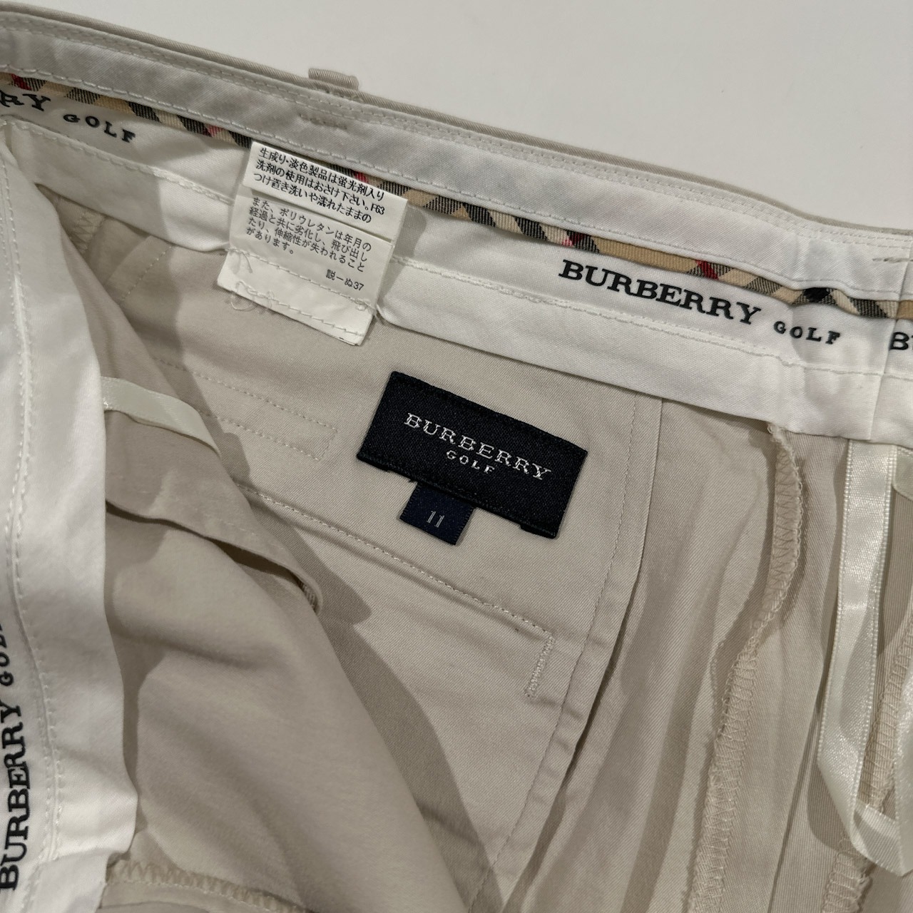 BURBERRY GOLF バーバリー ゴルフ ストレッチ クロップドパンツ 11/ライトベージュ