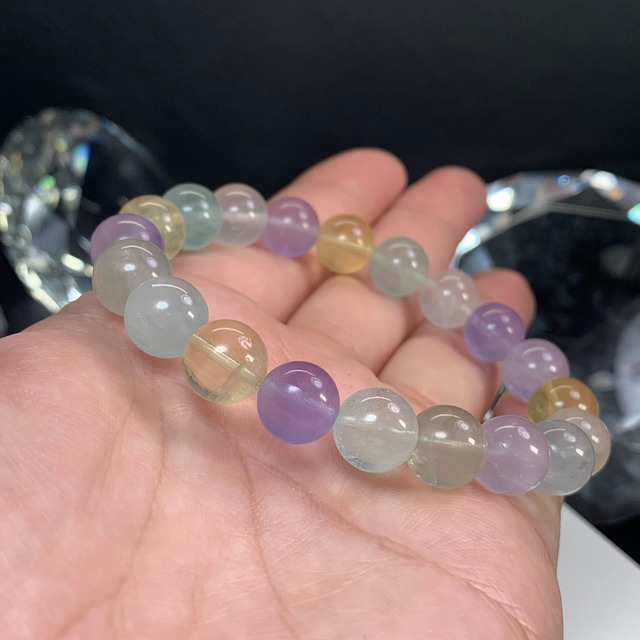 可愛い発色☆フローライト・ブレスレット